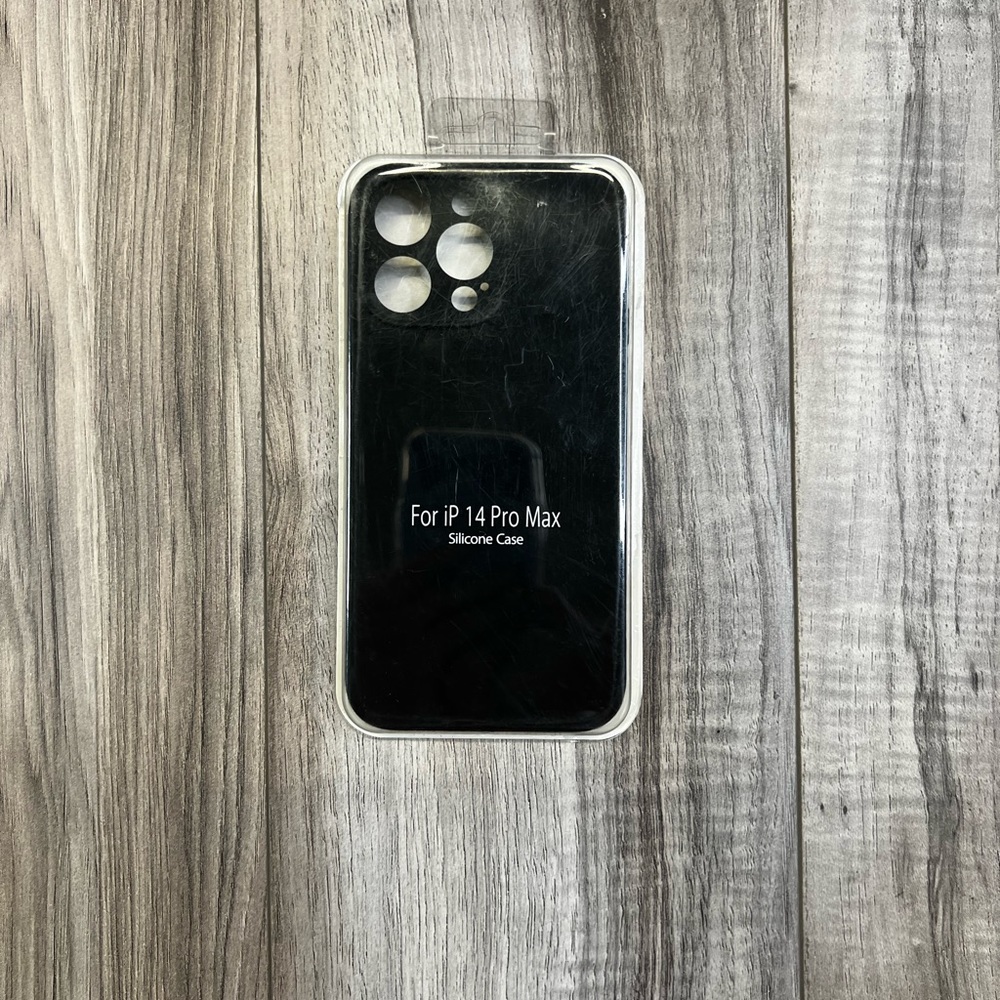 Black iPhone 14 Pro Max silicone phone case, NWOT